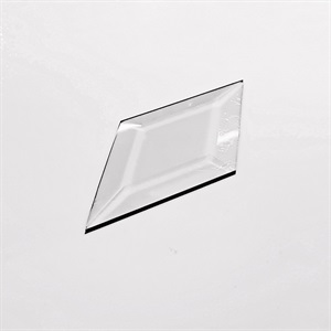 Diamantform Glas med frost-overflade 5,08 x 10,16 cm